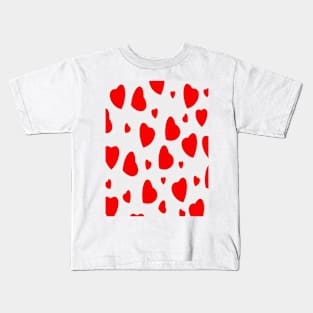 Red hearts Kids T-Shirt